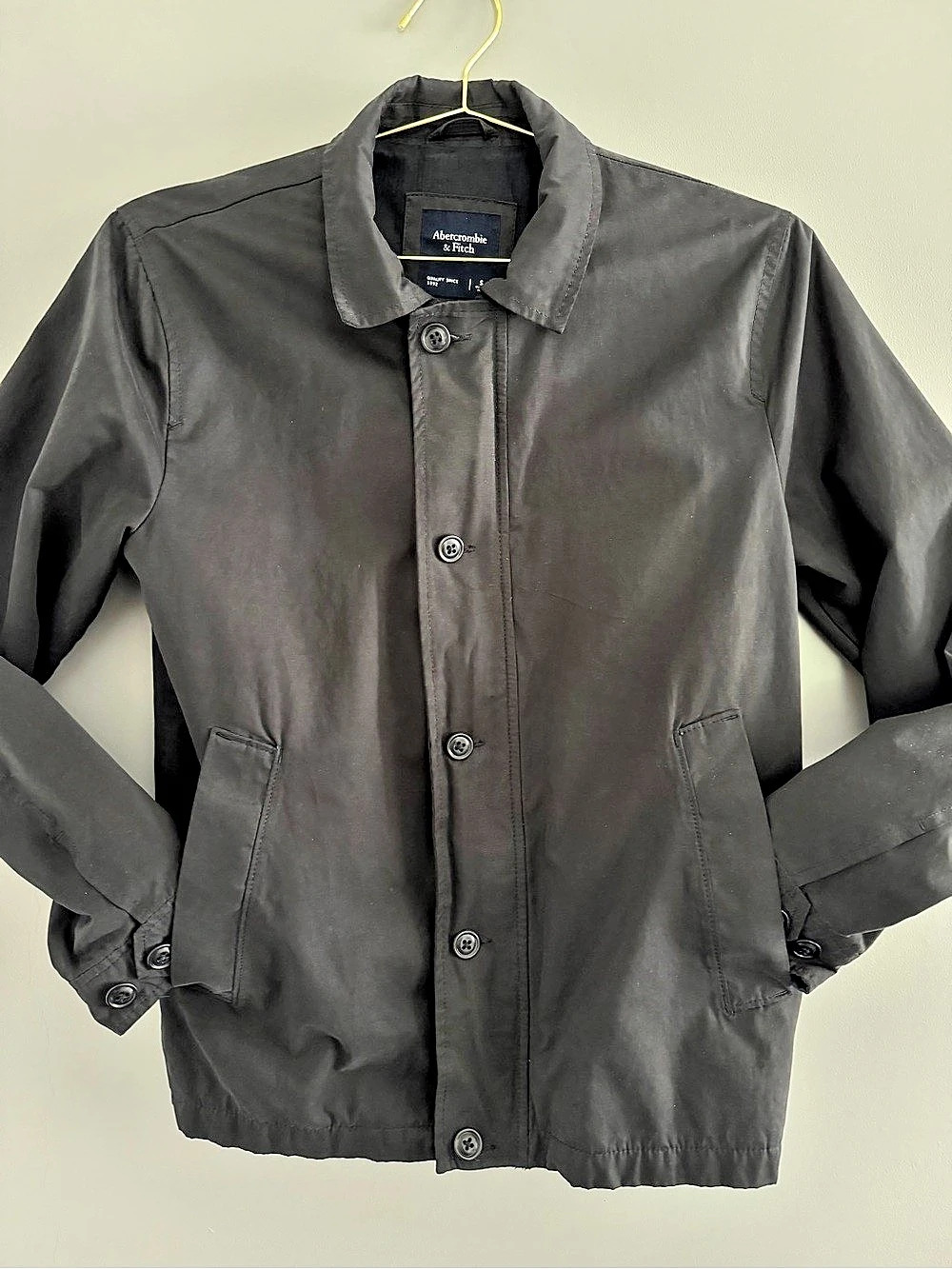 Black Lightweight Waterproof Jacket